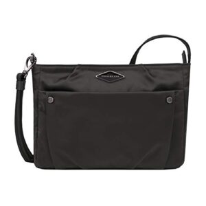 travelon small crossbody bag, black, one size