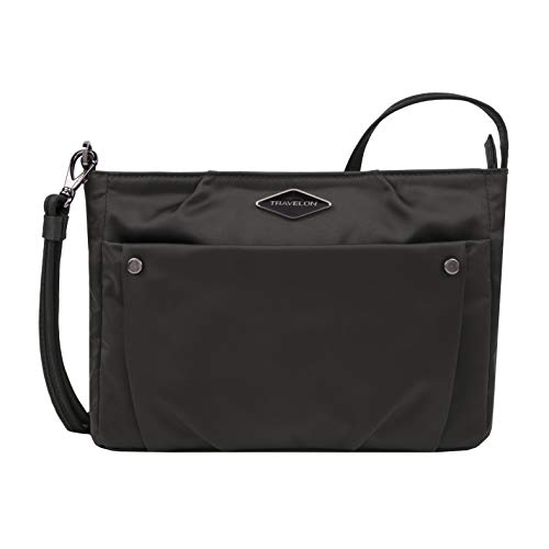 Travelon Small Crossbody Bag, Black, One Size