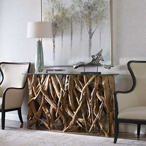 Spectacular Driftwood Console Table