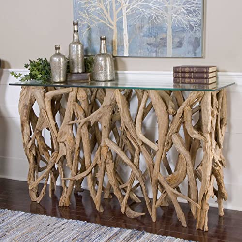 Spectacular Driftwood Console Table