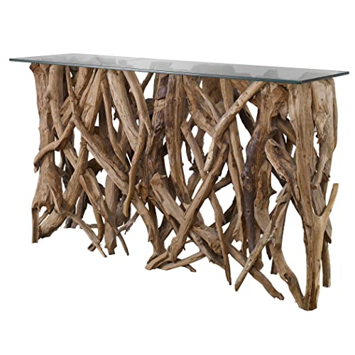 Spectacular Driftwood Console Table