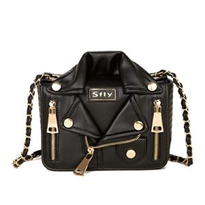 sfly women satchel chain strap shoulder bag leather crossbody handbags ladies evening clutch purse unique cute jacket bag