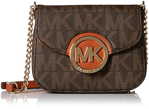 Michael Kors Fulton Womens Small Crossbody Handbag Brown