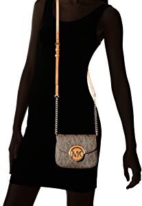 Michael Kors Fulton Womens Small Crossbody Handbag Brown