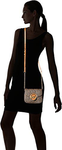 Michael Kors Fulton Womens Small Crossbody Handbag Brown