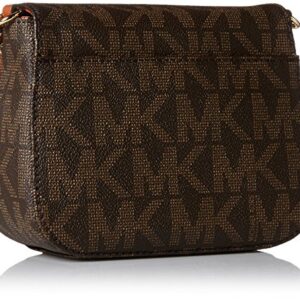 Michael Kors Fulton Womens Small Crossbody Handbag Brown