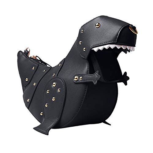 SUKUTU Upgrade Dinosaur Shape PU Leather Rivet Purses for Women, New Girls Crossbody Purses Shoulder Bag