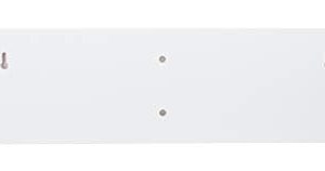 kieragrace KG Sydney Wall Shelf and Mail Holder with 3 Hooks - White, 24" (FN00377-5)