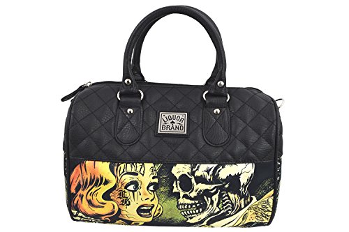 Liquor Brand Horror B Movie Cartoon Small Satchel Purse Crossbody bag