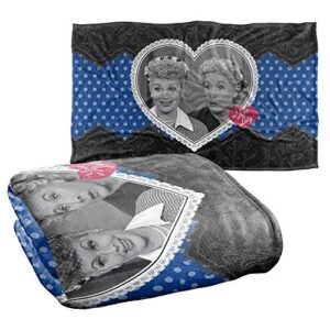 trevco i love lucy lace of friendship silky touch super soft throw blanket 36″ x 58″