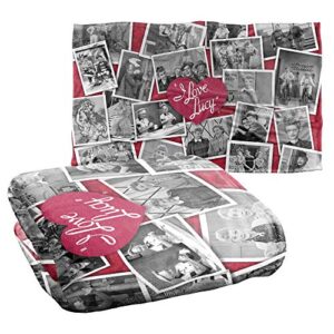 trevco i love lucy time after time silky touch super soft throw blanket 36″ x 58″