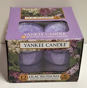 lilac blossom set of 12 tealights by yankee candle