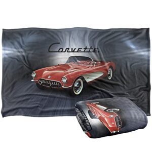 trevco chevrolet corvette shine silky touch super soft throw blanket 36″ x 58″