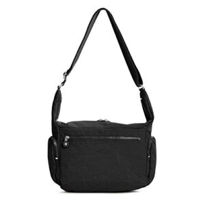 Kipling Women's Erica Solid Crossbody Bag, Black t, One Size