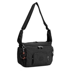 Kipling Women's Erica Solid Crossbody Bag, Black t, One Size