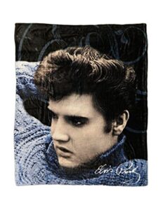 midsouth products elvis throw blanket – blue sweater