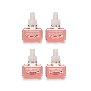 yankee candle 4 pack of white strawberry bellini scentplug refill 0.6 oz.
