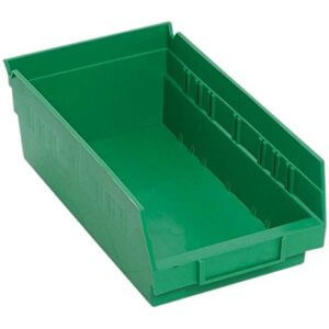 economy shelf bin (4″ h x 6 5/8″ w x 11 5/8″ d) [set of 30] color: green