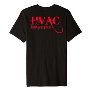 HVAC T-Shirts (Service Tech Front & Back Logo)