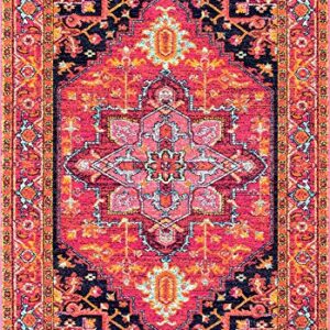 nuLOOM Persian Vonda Area Rug, 6' 7" x 9', Pink