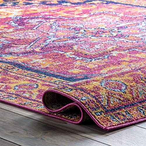 nuLOOM Persian Vonda Area Rug, 6' 7" x 9', Pink