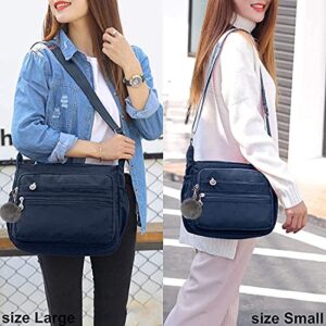 RFID Anti Thief Women's Shoulder Bags Casual Handbag Travel Bag Messenger Cross Body Nylon Bags 丨Two Sizes & 5 Colors