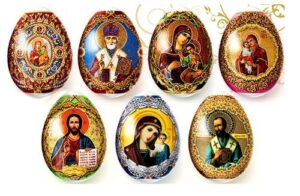 religious gifts decorative egg wraps russian icons 7 pcs in pack