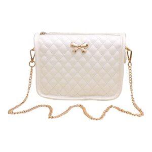 h hanbella – a fashion trendy collection. forever. – small crossbody purse for womens and girls – cute off white shoulder bow bag quilted leather handbag – satchel for ladies and teens