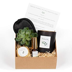 luxury bath candle pamper sleep gift set. relaxation, wellness and immune booster! nice way to send love and say get well, rest up, relax, everything will be alright !