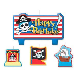 pirate’s treasure birthday candle set