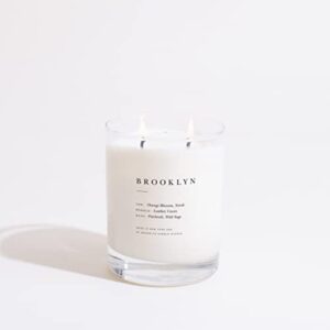 brooklyn candle studio brooklyn escapist candle | luxury scented candle, vegan soy wax, hand poured in the usa | 70 hour slow burn time | 13 oz