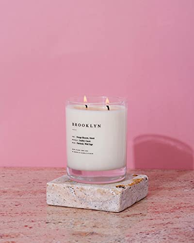 Brooklyn Candle Studio Brooklyn Escapist Candle | Luxury Scented Candle, Vegan Soy Wax, Hand Poured in The USA | 70 Hour Slow Burn Time | 13 oz