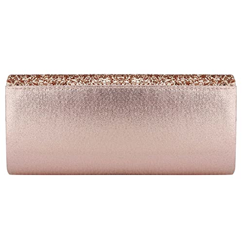 KALINNU Evening Bag Clutch Purses for Women,Evening Clutch Party Shoulder Handbag Wedding Bag (Pink)