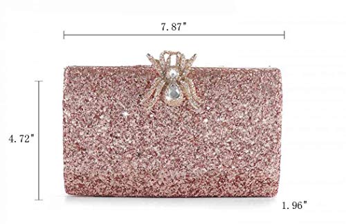 KALINNU Evening Bag Clutch Purses for Women,Party Wedding Formal Shoulder Handbag Evening Clutch Bag