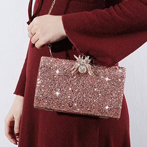 KALINNU Evening Bag Clutch Purses for Women,Party Wedding Formal Shoulder Handbag Evening Clutch Bag