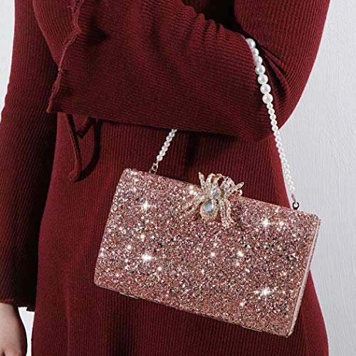 KALINNU Evening Bag Clutch Purses for Women,Party Wedding Formal Shoulder Handbag Evening Clutch Bag