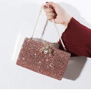 KALINNU Evening Bag Clutch Purses for Women,Party Wedding Formal Shoulder Handbag Evening Clutch Bag