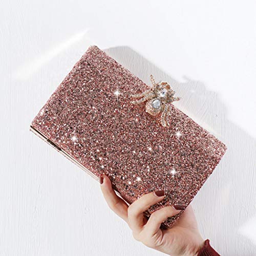 KALINNU Evening Bag Clutch Purses for Women,Party Wedding Formal Shoulder Handbag Evening Clutch Bag