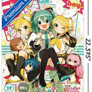 Trends International Hatsune Miku-Hey Wall Poster, 14.725" x 22.375", Premium Unframed Version