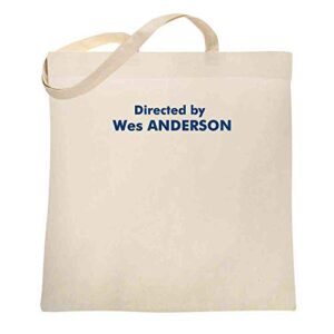 directed by wes anderson natural 15×15 inches large canvas tote bag women