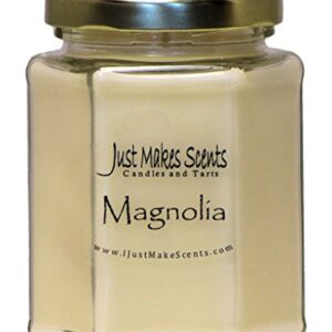 Just Makes Scents Magnolia Scented Blended Soy Candle | Light and Lovely Floral Fragrance | Hand Poured in The USA