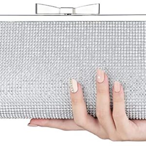 Sumnn Evening Clutch Bag Cocktail Prom Sparkly Rhinestone Crystal Bride and Bridesmaid Wedding Party Formal Purses for Women