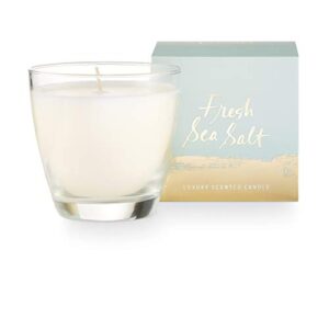 illume fresh sea salt mojave glass candle, small