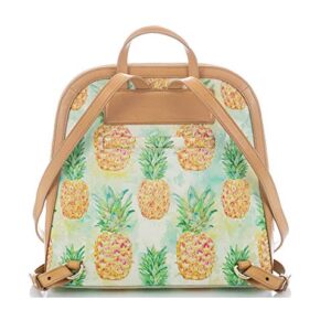 BRAHMIN Women's Pompano Collection Pineapple Felicity Backpack, Multi