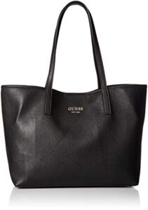 guess womens vikky tote handbags, black, one size us