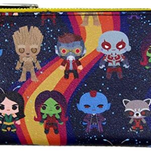 Loungefly Marvel Guardians of the Galaxy Chibi Print Flap Wallet