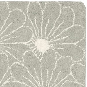 SAFAVIEH Soho Collection 2' x 3' Blue/Ivory SOH768A Handmade Premium Wool & Viscose Accent Rug