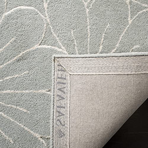 SAFAVIEH Soho Collection 2' x 3' Blue/Ivory SOH768A Handmade Premium Wool & Viscose Accent Rug