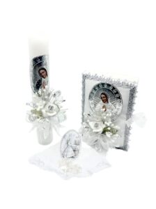 first communion candle lady of guadalupe image