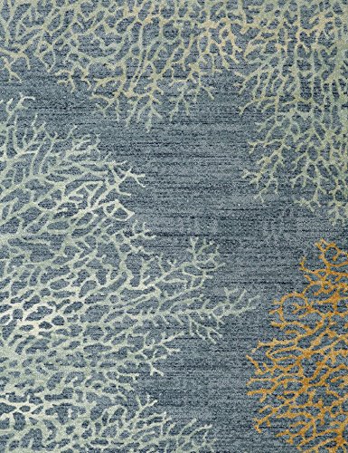 Mohawk Home Coral Reef Coastal Area Rug, 5'x8', Blue